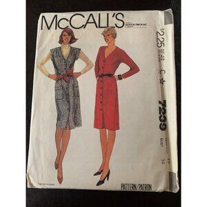 McCall's Misses Dress Jumper Sewing Pattern Sz 12 7239 - Uncut